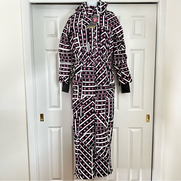 Free People All Prepped Printed Ski Suit Medium - Picture 2 of 4